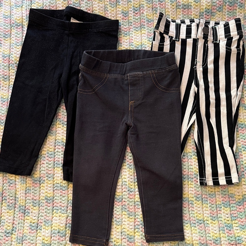 Baby girl pants bundle sz 12m